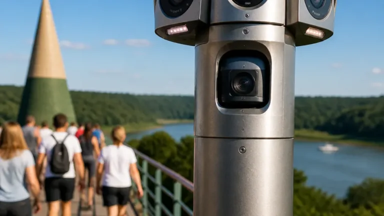Puerto Iguazú: instalan un tótem de seguridad conectado al 911 en el Hito Tres Fronteras