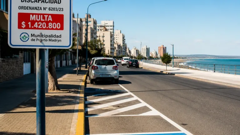 Puerto Madryn refuerza controles y multas por uso indebido de estacionamientos reservados