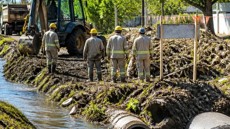 Resistencia: municipio realiza limpieza y obras en canal de avenida Lonardi para evitar anegamientos