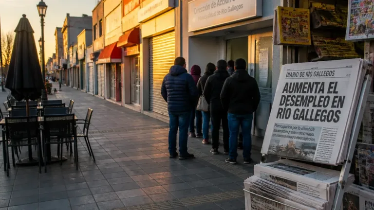 Río Gallegos: desempleo alto en la Patagonia presiona sobre el consumo y los servicios locales