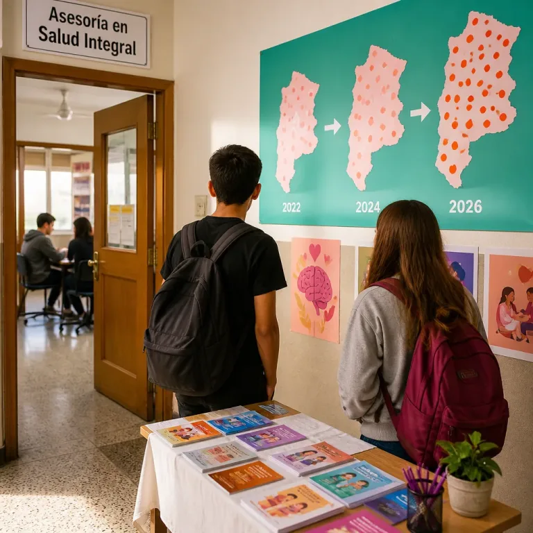Río Negro amplió de 28 a 68 las asesorías de salud integral en secundarias entre 2022 y 2026