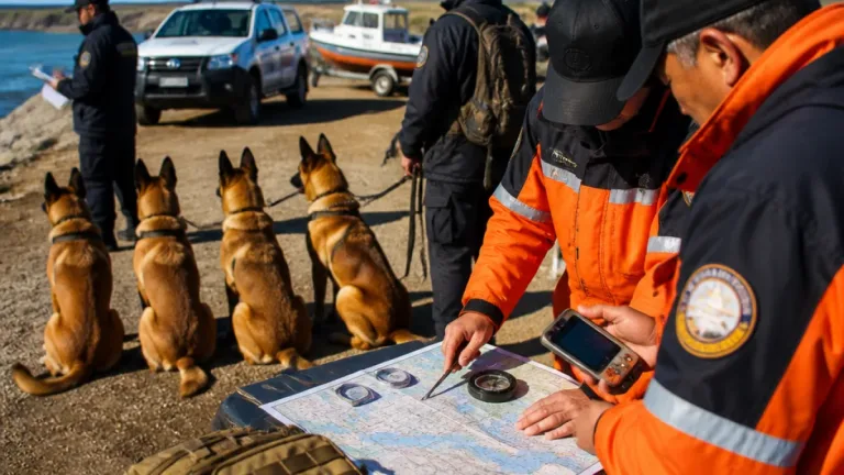 Santa Cruz sumó cuatro Pastores Belga Malinois y formó a guías para búsquedas con canes