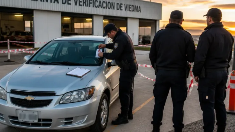 Secuestran en Viedma un Chevrolet Prisma con identificaciones inconsistentes durante verificación