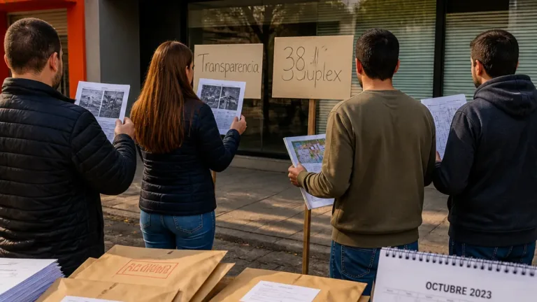 Socios de la Cooperativa 127 Hectáreas exigen transparencia por entrega de 38 dúplex