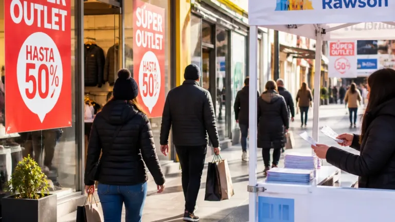 Súper Outlet en Rawson: más de 100 comercios ofrecen descuentos de hasta 50%