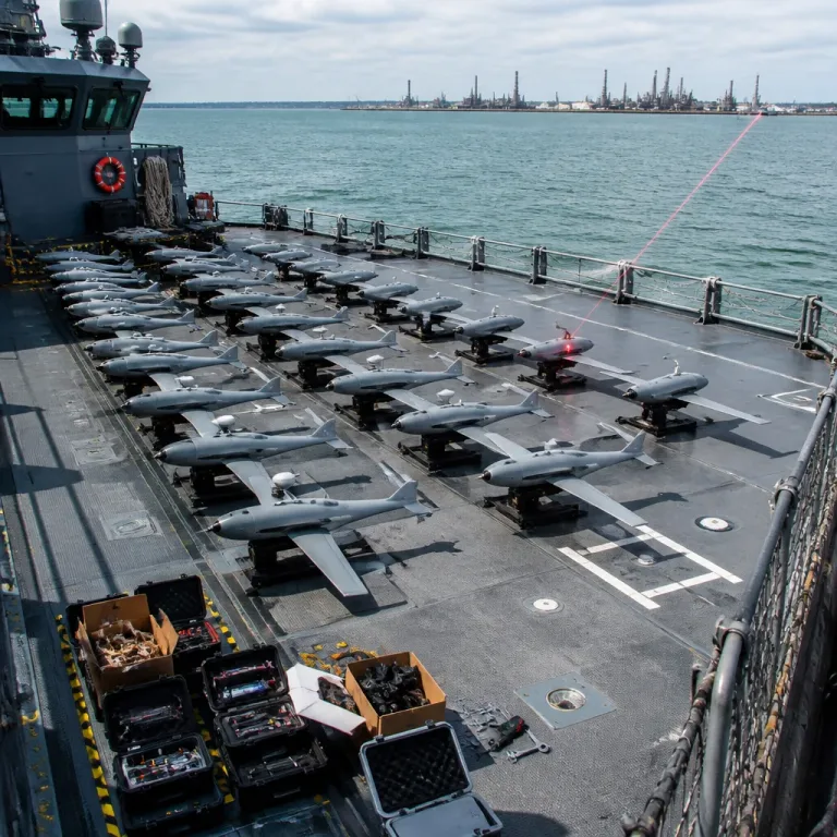 La Royal Navy desconectó 20 drones tras detectar una señal enviada por un componente de origen chino