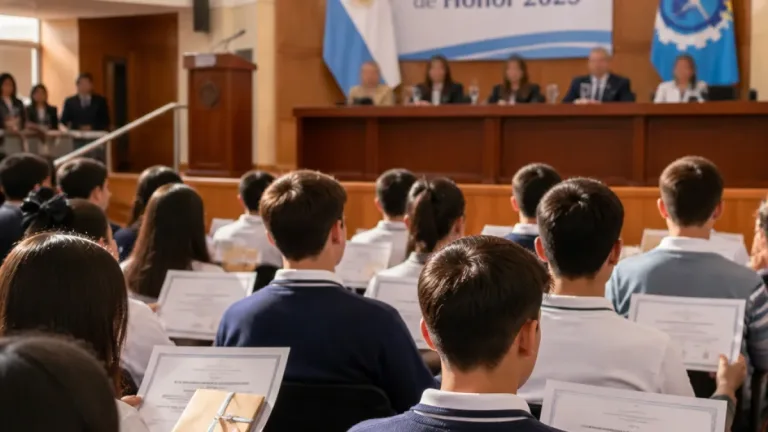 Torres entregó becas y reconocimientos a los mejores promedios del ciclo 2025