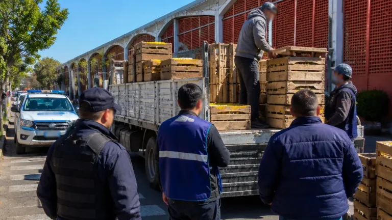 Trelew: retuvieron un camión que vendía papas sin habilitación y lo trasladaron al Abasto