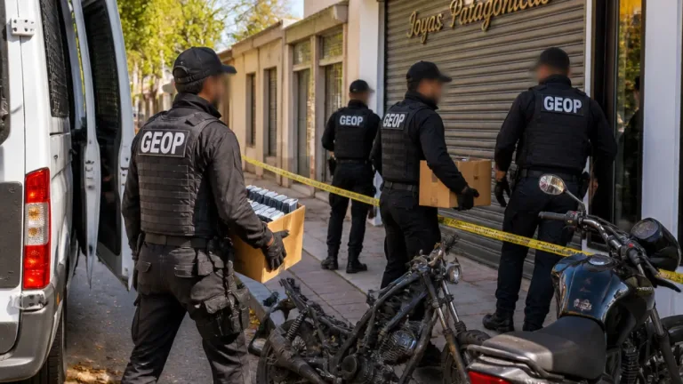 Trelew: siete allanamientos por el intento de robo a la joyería Joyas Patagónicas
