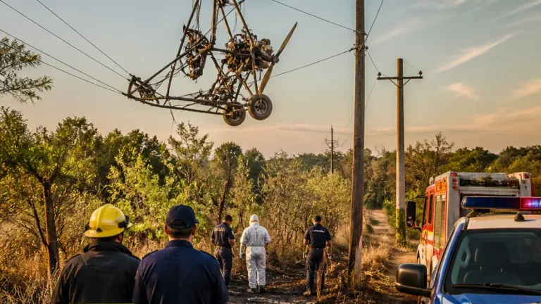 Un hombre murió tras chocar con cables en su primer vuelo en ala delta motorizada cerca de Posadas
