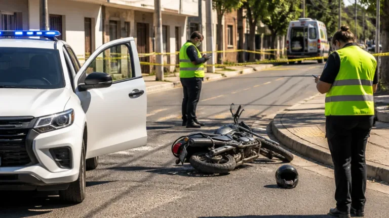 Una mujer murió tras el choque entre su moto y un patrullero en la ciudad de Corrientes