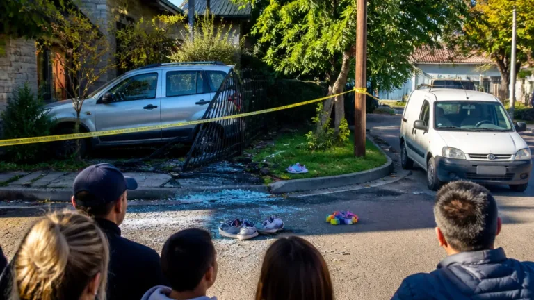 Una nena de 11 años evitó por segundos ser atropellada cuando una camioneta ingresó a un jardín en Junín de los Andes