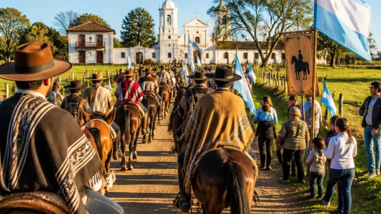Valdés encabezó la cabalgata patriótica hacia Yapeyú en la 58° edición del homenaje a San Martín