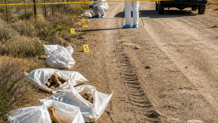 Vecino encontró un cráneo y bolsas con 125 restos óseos cerca de la Reserva de Servicoop en Puerto Madryn