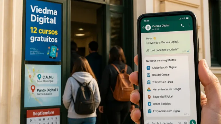 Viedma: abren inscripciones para 12 cursos gratuitos de Viedma Digital con inicio en septiembre