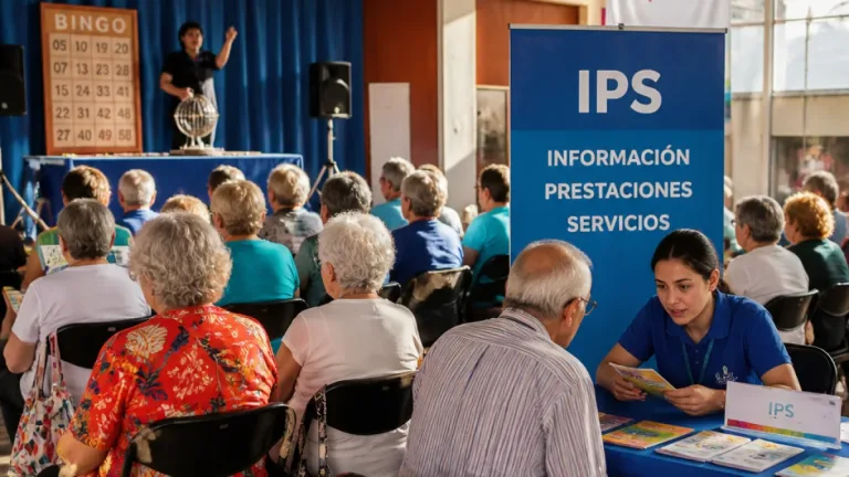 Zárate: 230 jubilados participaron del bingo recreativo en Lima y recibieron atención del IPS