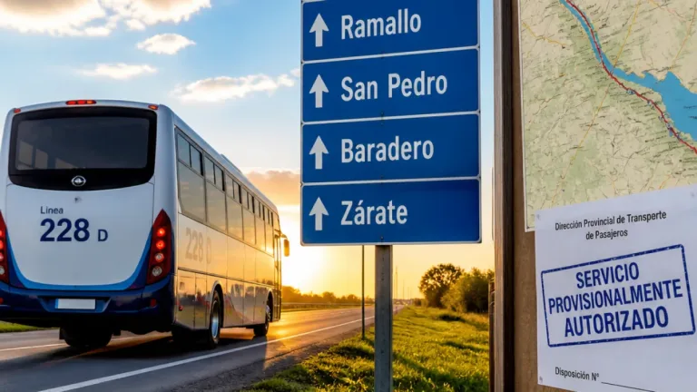 Zárate recupera la conexión por la Ruta 9: la Línea 228 D empezará a correr el lunes 21
