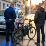 Polizei stoppt Mann mit selbst gebautem Elektromofa: Anzeige wegen fehlender Genehmigungen