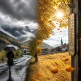 Herbstliche Woche: Wechsel aus Regen, Sonne und lokalen Spitzen bis 27 °C