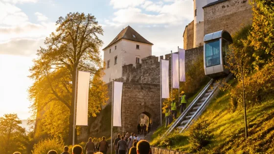 Güssing: 10.000 Besucher und Schrägaufzug nach Reparatur wieder in Betrieb