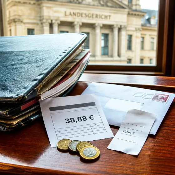 Anwalt zieht wegen 9,72 Euro vor OLG — am Ende gibt’s 38,88 Euro