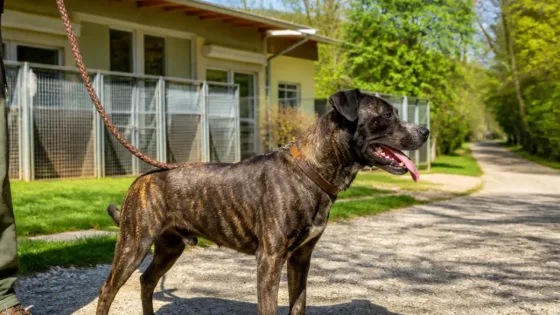 Tiervermittlung Ternitz: Staffimix-Hündin Gina sucht erfahrenes Zuhause