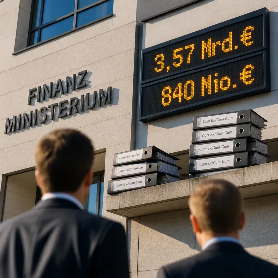Finanzministerium zieht Milliarden zurück: Mehr abgeschlossene Cum‑Ex/Cum‑Cum‑Fälle gemeldet