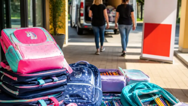AK-Pakete für Schulstart: Unterstützung für das Frauenhaus Mistelbach