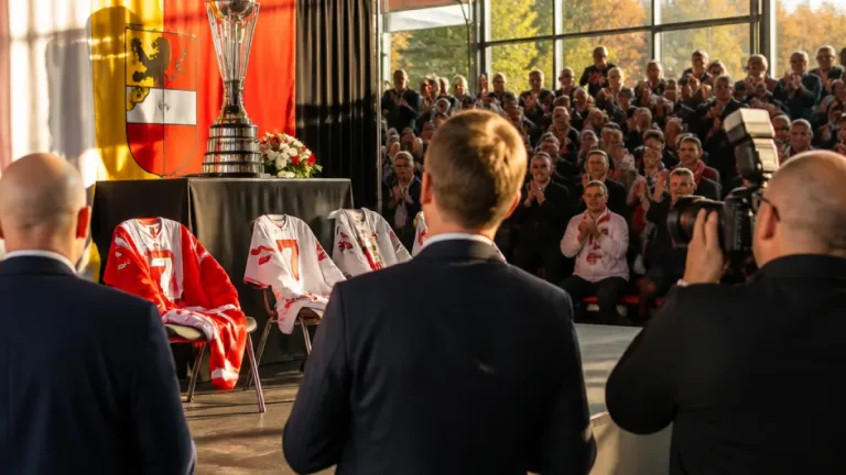 Alexander Rauchenwald in Klagenfurt als Eishockey-Superstar geehrt