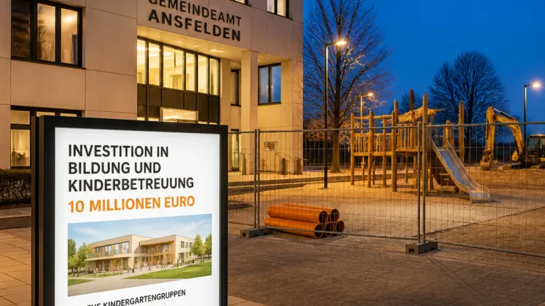 Ansfelden plant fast 10 Millionen Euro für Bildung und Kinderbetreuung trotz angespannter Kassa