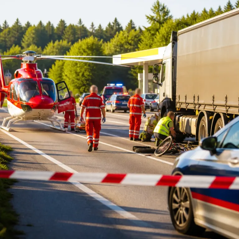 Rennradfahrer bei Rechtsabbiegemanöver in Spittal schwer verletzt und reanimiert