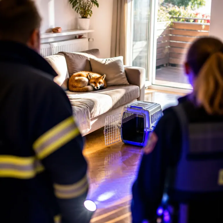 Fuchs macht es sich auf Couch gemütlich – Feuerwehr bringt Tier aus Wohnhaus in Sulz im Wienerwald