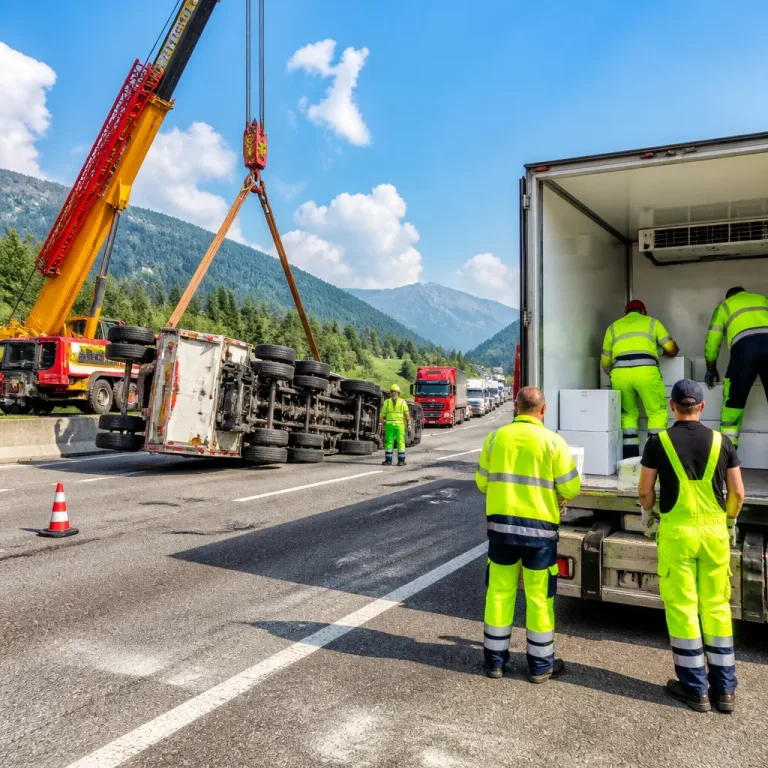 Lkw-Kippung bei Villach legt A2 stundenweise lahm – Kilometerlange Staus und Umladung von Kühlware
