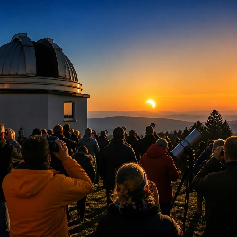 Stärkste partielle Sonnenfinsternis seit 1999: Hunderte beobachten Spektakel in Michelbach