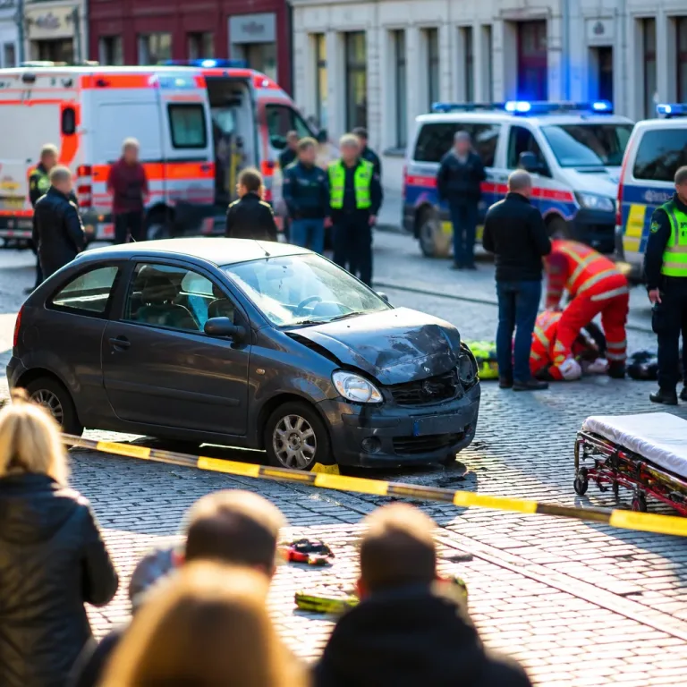 Pkw fährt in Fußgängerzone in Hofgeismar: mehrere Verletzte, Lenker in kritischem Zustand