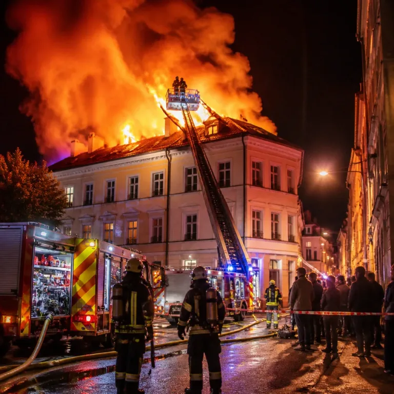 Dachstuhlbrand in Klosterneuburg: Flammen bis 20 Meter, 80 Einsatzkräfte, keine Verletzten