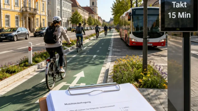 Eisenstadt: Pkw-Anteil sinkt deutlich – Bus und Rad gewinnen an Bedeutung