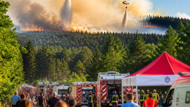 Erneuter Waldbrand bei St. Egyden: Evakuierungen im Bezirk Neunkirchen