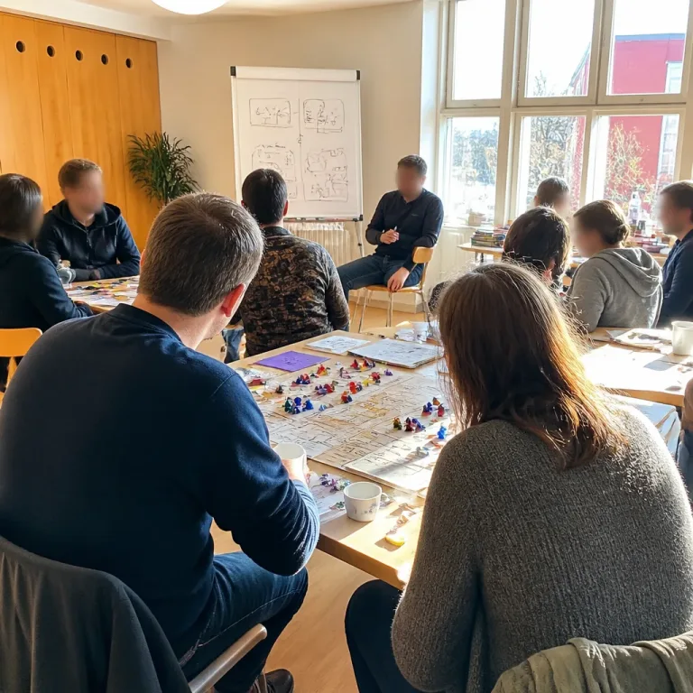 Kreativkurs in Hannover: Erwachsene lernen, eigene Brettspiele zu entwerfen