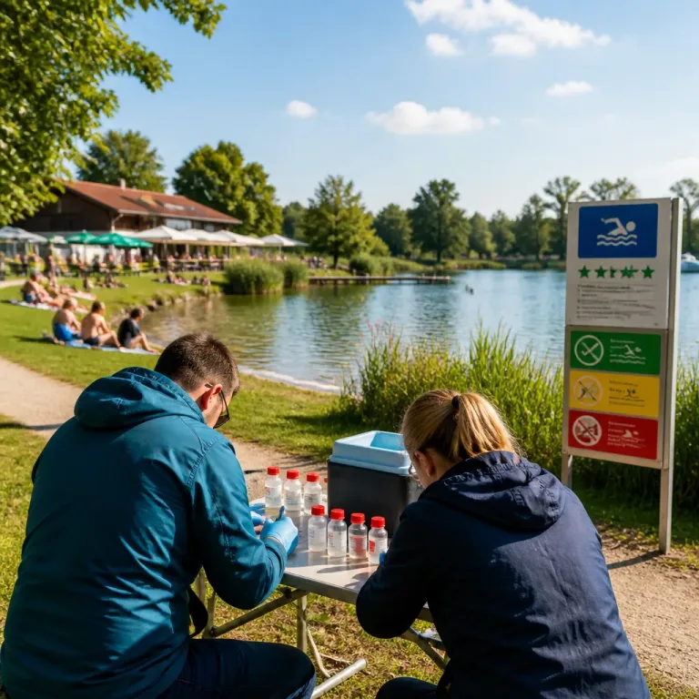 Sommer an Badeseen bei Karlsruhe: Wie die Wasserqualität überwacht wird und was Badegäste wissen sollten