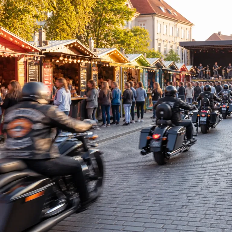 Streetfood-Market in Villach begleitet European Bike Week: Elf Stände, Live‑Musik und Harley‑Parade