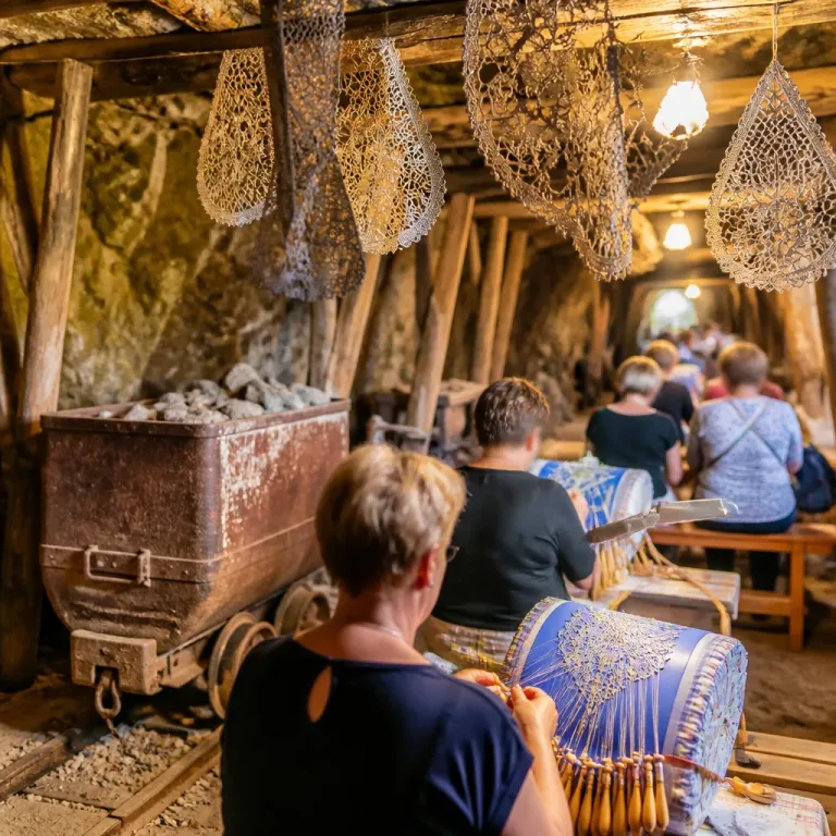 Im Bergwerk wird Spitze: Annaberg verbindet Bergbaugeschichte und Klöppelkunst