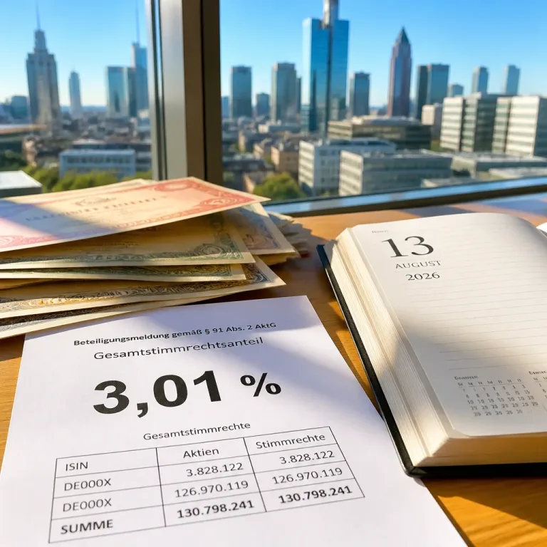 Amundi erhöht Anteil an Münchener Rück: Stimmrechtsmeldung weist 3,01% aus