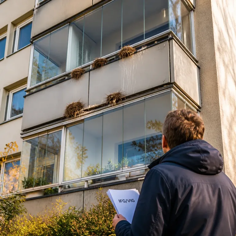 Wenn Vogelschutz die Balkonnutzung einschränkt: Wann greift der Gesundheitsschutz?