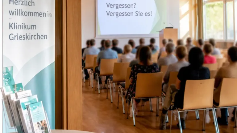Grieskirchen: Vortrag „Vergessen? Vergessen Sie es!“ – Demenzinformation und Gedächtnistraining im Klinikum