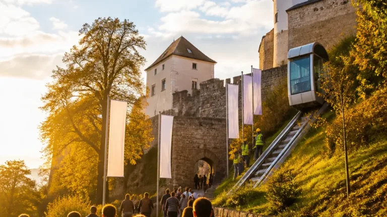 Güssing: 10.000 Besucher und Schrägaufzug nach Reparatur wieder in Betrieb