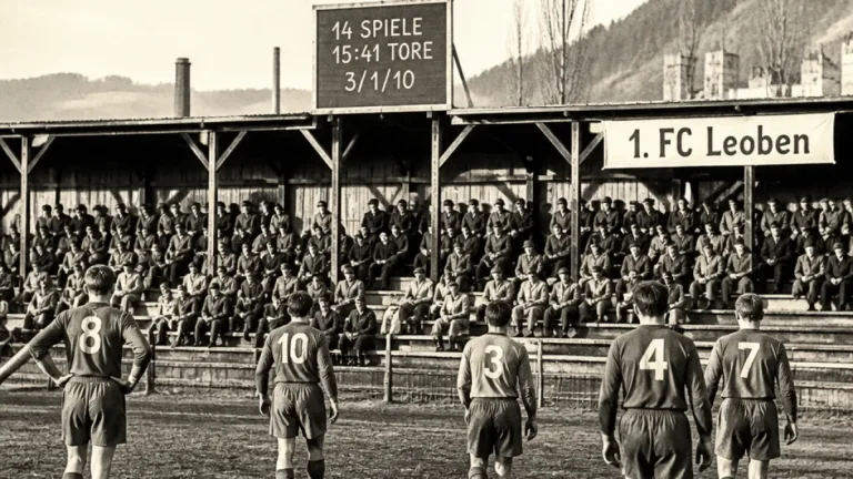 Historische Saisonbilanz von 1. FC Leoben 1945/46: Zuschauer, Ergebnisse und Heimschwäche