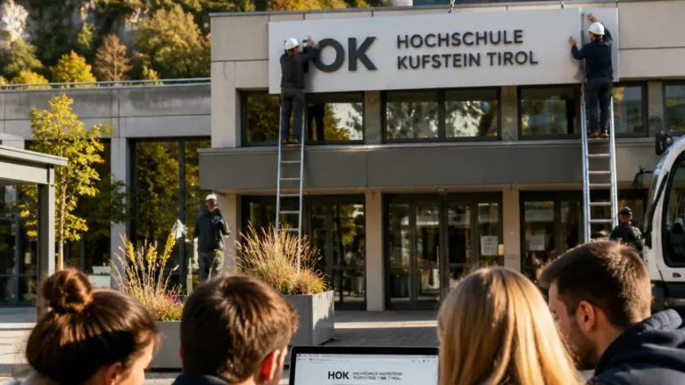 Hochschule in Kufstein erhält neuen Namen: Aus FH wird Hochschule Kufstein Tirol (HOK)