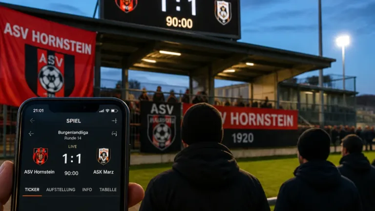 Hornstein erkämpft 1:1 im Heimspiel gegen Siegendorf – Unklarheit bei Spieldaten
