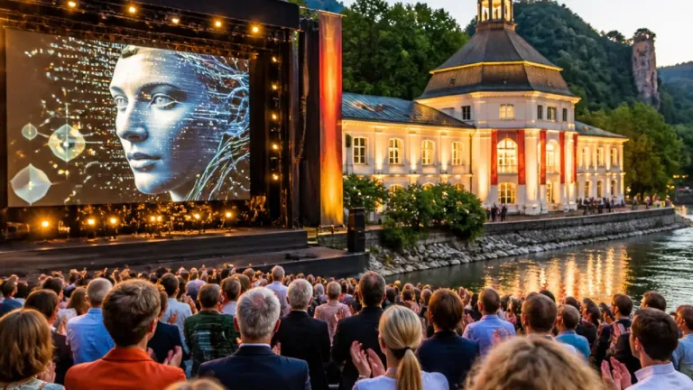Jelinek-Uraufführung auf Perner-Insel beendet Festspielpremieren - KI-Partien und Standing Ovations